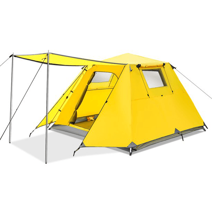 Tooca 4-Persons Camping Tent 3 Colors Double Instant Set Waterproof Outdoor Sun Shade Shelters Beach Backpacking Hiking