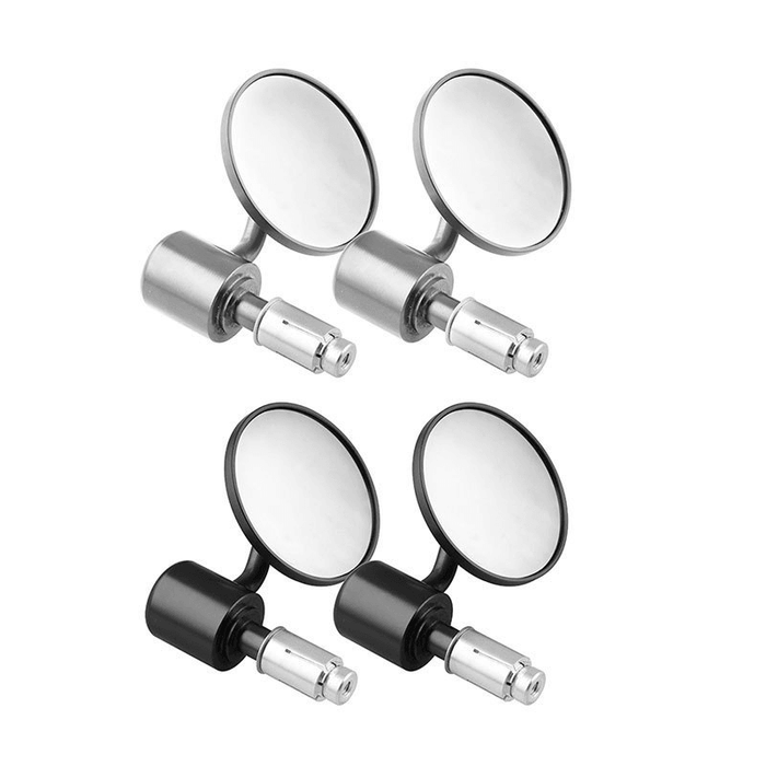 BIKIGHT 1 Pair Bicycle Rear View Mirror Clear Wide View Back Sight Rear-View Reflector Adjustable Handlebar Left Right Mirrors