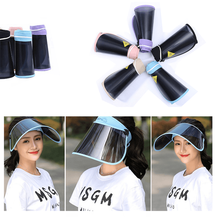 UPF50+ Foldable Polarized Sun Visor Outdoor UV Protection Sun Hat Hiking Climbing Protective Hat