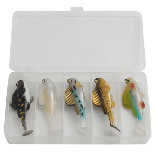 ZANLURE 5 Pcs Fishing Lures Set Soft 8.5Cm 163G Silicone Swimbait Sinking Artificial Bait Fishing Tackle