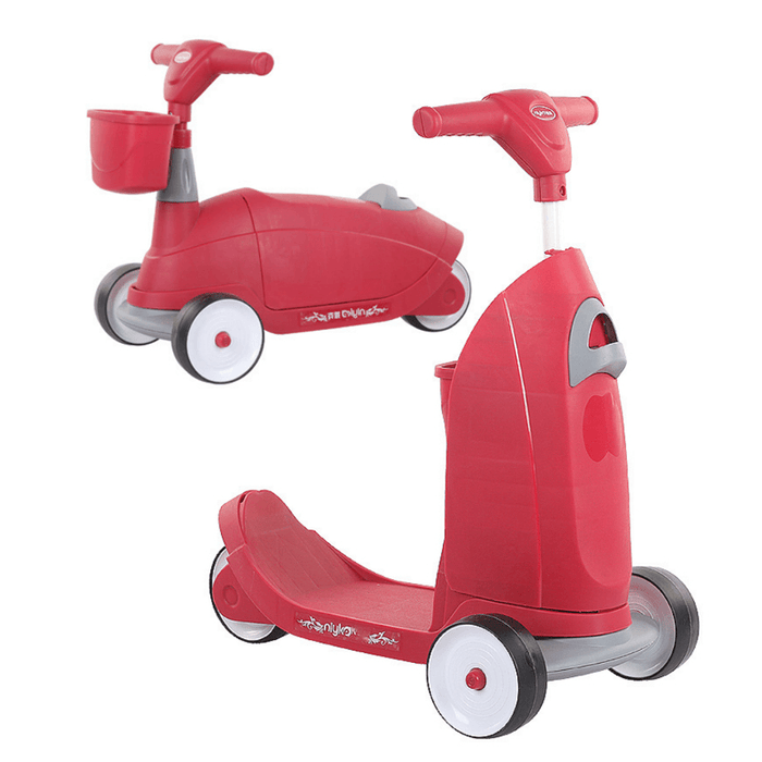 4.8CM Wide Shock-Absorbing Wheels Children'S Three-Wheeled Scooter ABS Plastic Limit 30 ° Children Bike