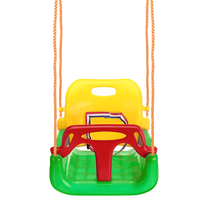 3-IN-1 Outdoor High Back Toddler Baby Swing Set Children Full Bucket Seat Swing for outside Playground Park