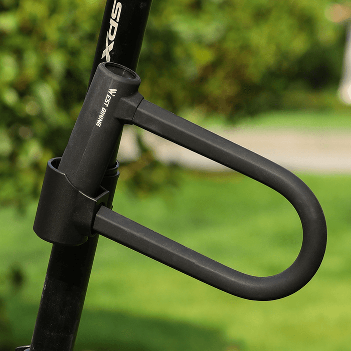 WEST BIKING Bicycle U-Lock Motorcycle Wire Lock Double Open Anti-Theft Mountain Bike Road Bike Lock