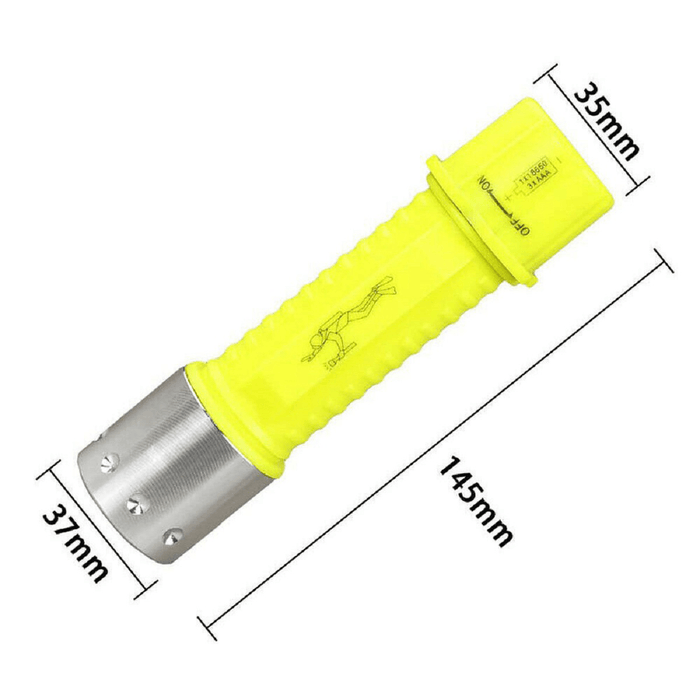 LED XM-T6 Professional Diving Flashlight Scuba Safety Light Diving Lamp Diving Lighting Tool Work Light