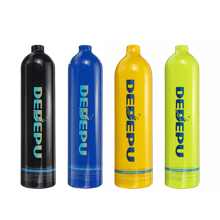 DEDEPU 1L Oxygen Cylinder Air Tank Scuba Diving Valve Equipment Breathing Kit