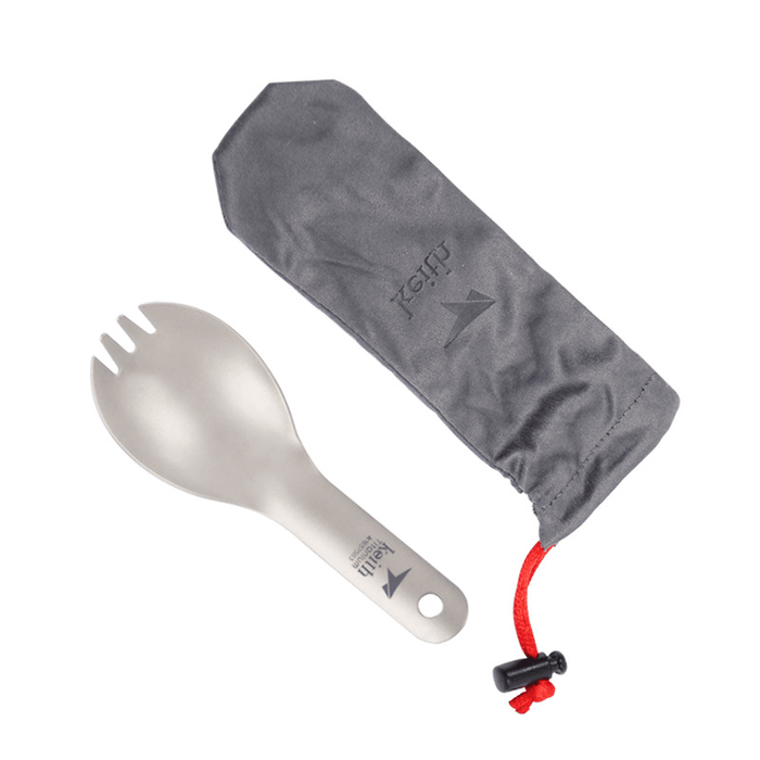 Keith Ti5312 Titanium Short Handle Ultralight Spork Spoon Outdoor Camping Picnic Children Tableware