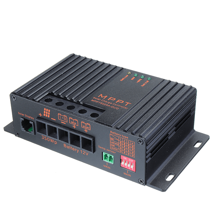 MPPT5025A-DUO MPPT 25A 12V Solar Charge Controller with LCD Solar Regulator for Solar Panel Charger