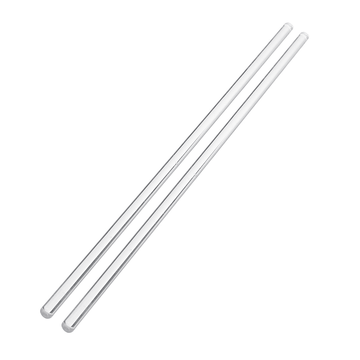 2Pcs 250Mm Glass Stirring Mixing Rod Stirrer Mixer Sticks Rods Laboratory Experiment Glassware