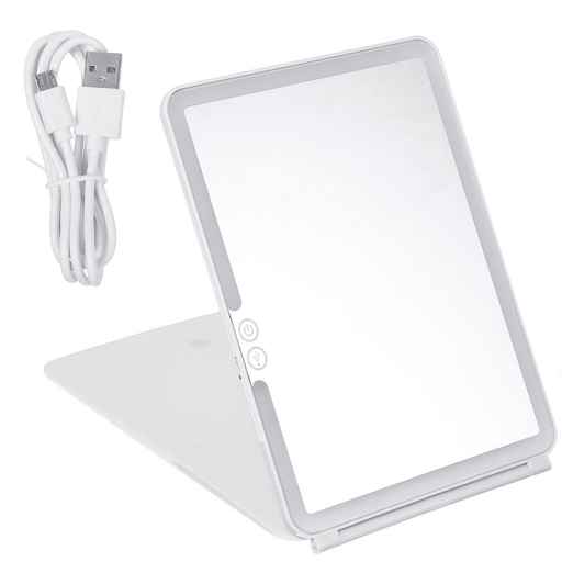 Frame Light Makeup Mirror White LED Daylight Adjustable Light Detachable Base