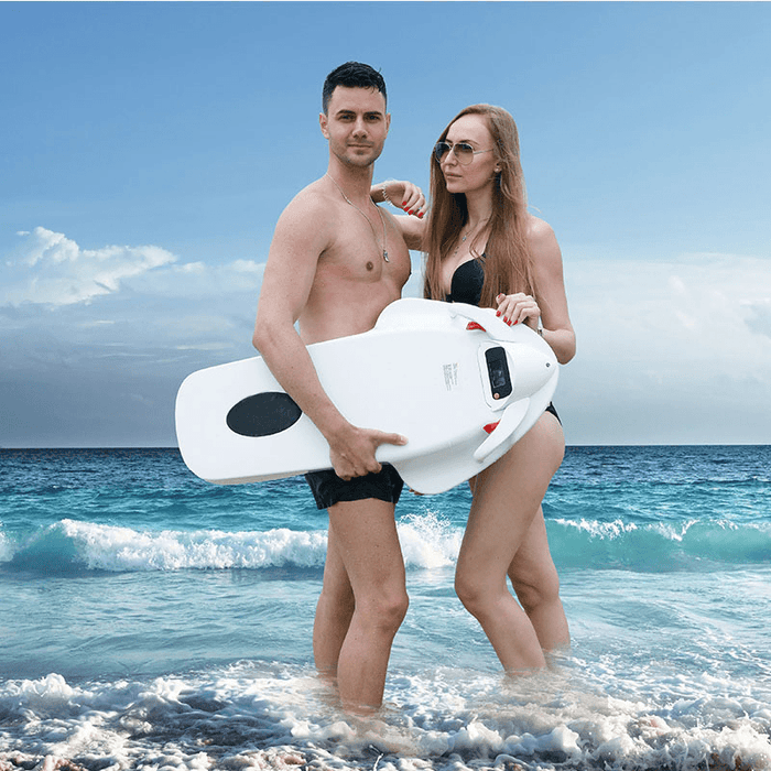 KEEP DIVING F2 Smart Electric Surfboard Scooter Underwater Sea Aquaplane with 12AH 3200W 36V Battery LCD Display 2 Modes Propeller Power UK Plug for Diving Swimming