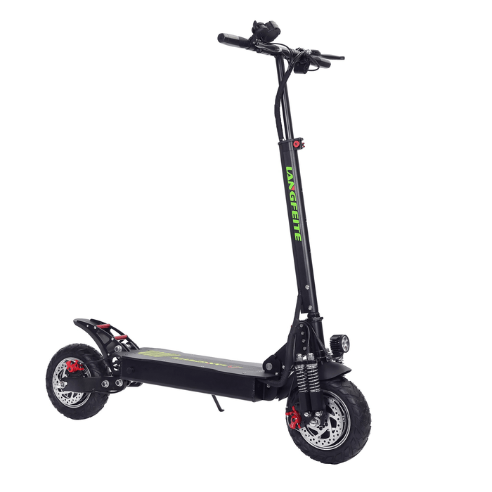 LANGFEITE L8S 2019 Version 15Ah 48.1V 800W*2 Dual Motor Folding Electric Scooter Color Display DC Brushless Motor 45Km/H Top Speed 40Km Range EU Plug