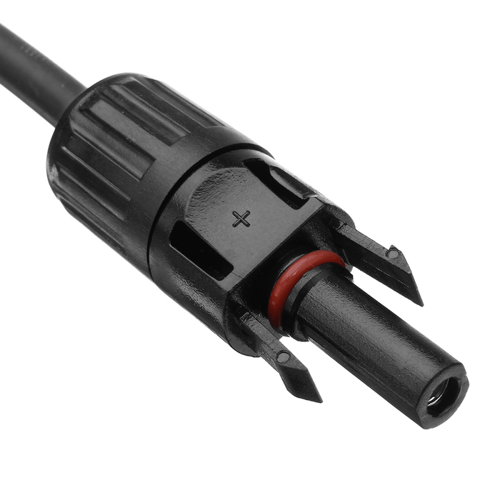 12 AWG 1 Meter Solar Panel Extension Cable Wire Black/Red with MC4 Connectors