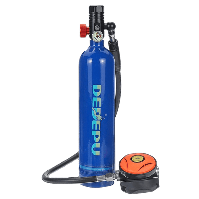 DEDEPU 1L Diving Scuba Tank 3000PSI Oxygen Cylinder Underwater Respirator Diving Tank Divers Spare Oxygen Equipment