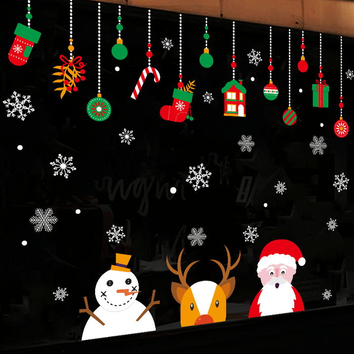 Miico XH9294 Christmas Sticker Home Decoration Sticker Window and Wall Sticker Shop Decorative Stickers