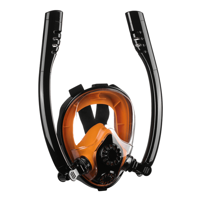 Antifog Double Tube Full Face Snorkel Scuba Diving Mask Swim Breathing Goggles with Camera Mount