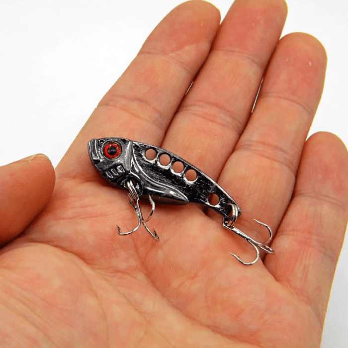 Metal VIB Jig Fishing Lure Multicolor 3D Eyes Bait Tackle Full Swimming Layer Fishing Bait Spoons