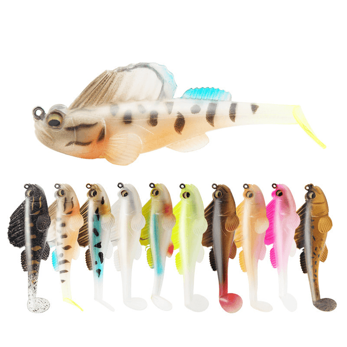 ZANLURE 5 Pcs Fishing Lures Set Soft 8.5Cm 163G Silicone Swimbait Sinking Artificial Bait Fishing Tackle