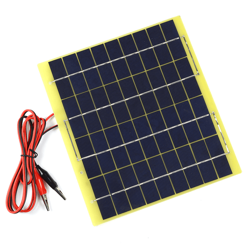 18V 6W Solar Panel Battery Charger for Solar Water Pump & Emergency Light & Fan