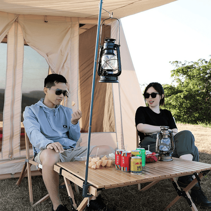 Detachable Camping Lamp Holder Outdoor Lantern Stand Pole Camping Light Bracket Hanging Light Fixing Stand for Picnic Hiking