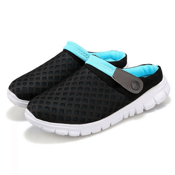 Plus Size Outdoor Mesh Slippers Breathable Sandals Summer Beach Casual Lazy Shoes