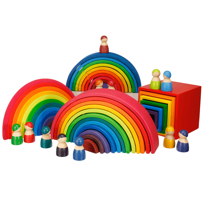 6/12PCS Colorful Wooden Baby Building Blocks Children Toy Kids Gifts Improve Creativity＆Thinking Ability