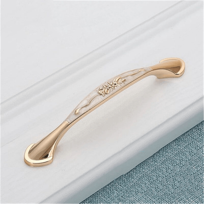 Cabinet Door Handle Amber Green Red Bronze American Simple Drawer Handle Surface Mounted Single Hole Furniture Solid Handle