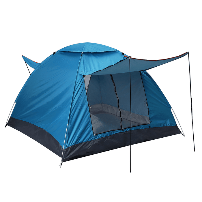 3-4 Person Automatic Camping Tent Portable Waterproof Sunshade Canopy Beach Travel with Moisture-Proof Mat