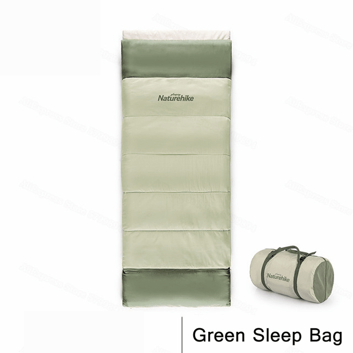 NATUREHIKE Stitchable Cotton Sleeping Bag Envelope Adult Outdoor Single Camping Sleeping Bag Ultralight Portable Camp Bed