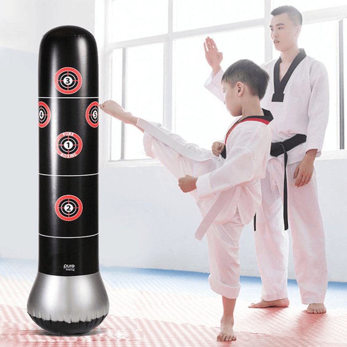 160X30Cm Inflatable Boxing Punching Bag Tumbler Boxing Standing Sandbag Fitness Sport Exercise Tools