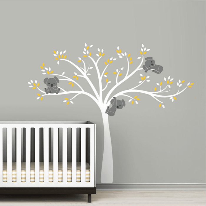 Removable Mural Koala Tree Wall Sticker Kids Decals Home Room Nursery