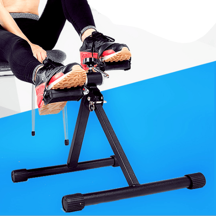 Folding Fitness Pedal Exerciser Mini Exercise Bike, under Desk Bike Pedal Exerciser Portable Foot Cycle Arm & Leg Peddler Machine