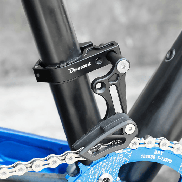 DEEMOUNT MTB Bicycle Chain Guide Bike Chain Protector for 27.2-37.9Mm Diameter Bike Tube Single Disc Mountain Road Bike