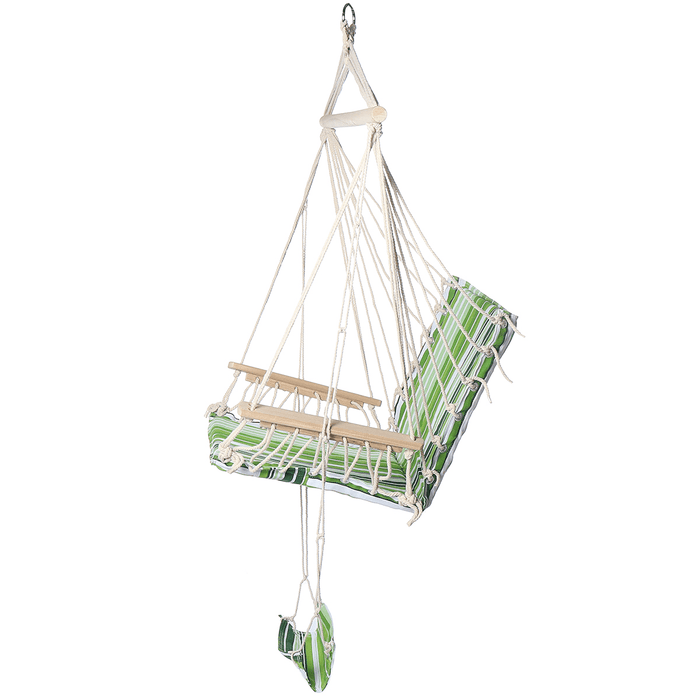 Cotton Hammock Chair Comfortable Hanging Swing Seat Swing Cushion Outdoor Indoor Garden Max Load 150Kg