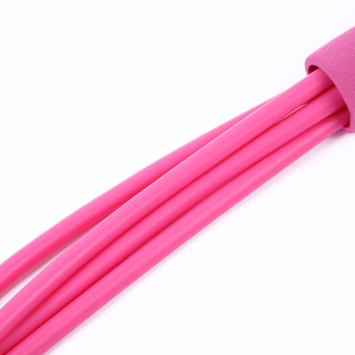 Sit-Up Pull Rope Resistance Loop Exercise Tools Bands with Handles Elastic Rubber Puller Fitness Equipment for Home Working Out Stretching