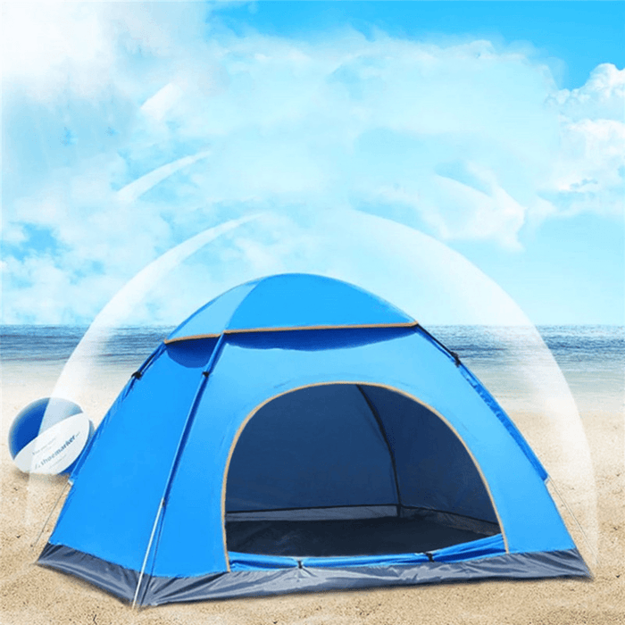 Outdoor 2-3 People Camping Tent Waterproof Automatic Quick Pop up UV Sunshade Shelter