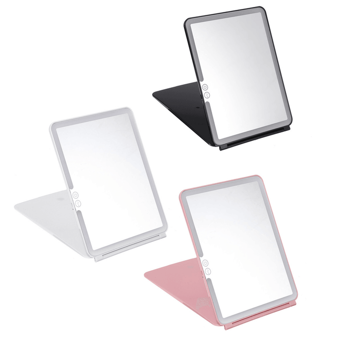 Frame Light Makeup Mirror White LED Daylight Adjustable Light Detachable Base
