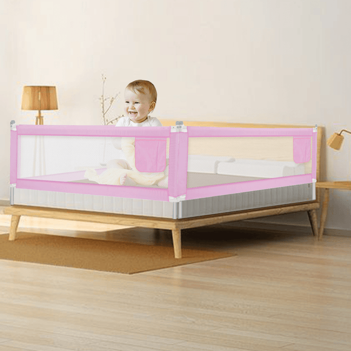 5-Level Adjustable Height Baby Bed Rail Fence Guardrail Infant Toddler Safety Gate Children Protective Gears