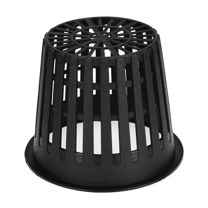 10Pcs Black Mesh Net Hydroponic Aeroponic Flower Container Plant Grow Pot Cup Planting Baskets