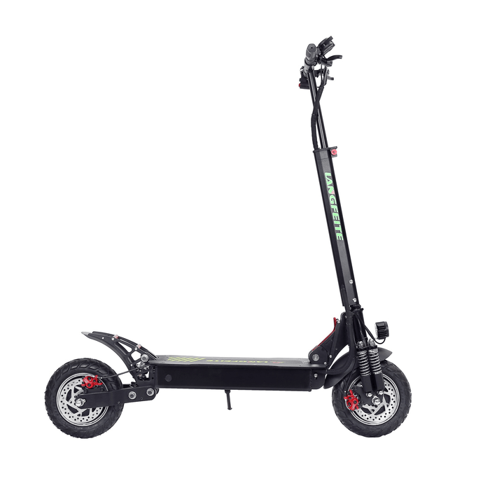 LANGFEITE L8S 2019 Version 15Ah 48.1V 800W*2 Dual Motor Folding Electric Scooter Color Display DC Brushless Motor 45Km/H Top Speed 40Km Range EU Plug