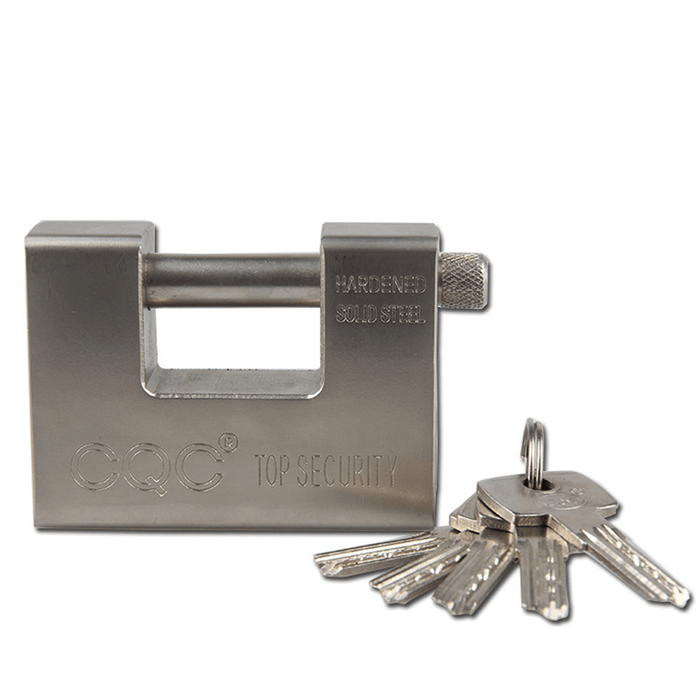 Super Thick Metal Rectangular Padlock Rust-Proof Dust Pry Security Door Lock