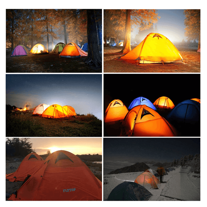 FLYTOP 3-4 Person Camping Tent Set All-Season Double Layers Aluminum Pole anti Snow Windproof Rainstorm Anti-Uv Canopy with Snow Skirt