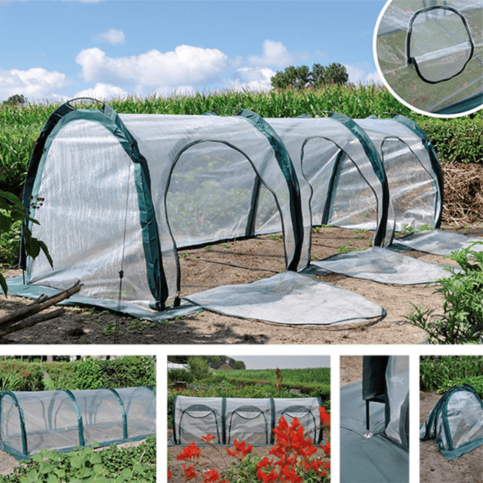 Waterproof PVC Garden Greenhouse Cover for Protecting Plants, Flowers, and Vegetables from Heat and Cold - 200x100x100cm