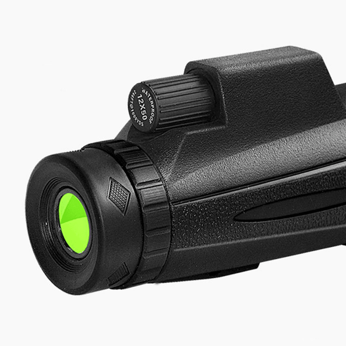 RLSFENG 12X50 HD Monocular 3-In-1 BAK4 Prism Waterproof Spotting Scope Infra-Red Night Vision Outdoor Camping