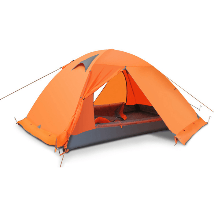 FLYTOP 3-4 Person Camping Tent Set All-Season Double Layers Aluminum Pole anti Snow Windproof Rainstorm Anti-Uv Canopy with Snow Skirt