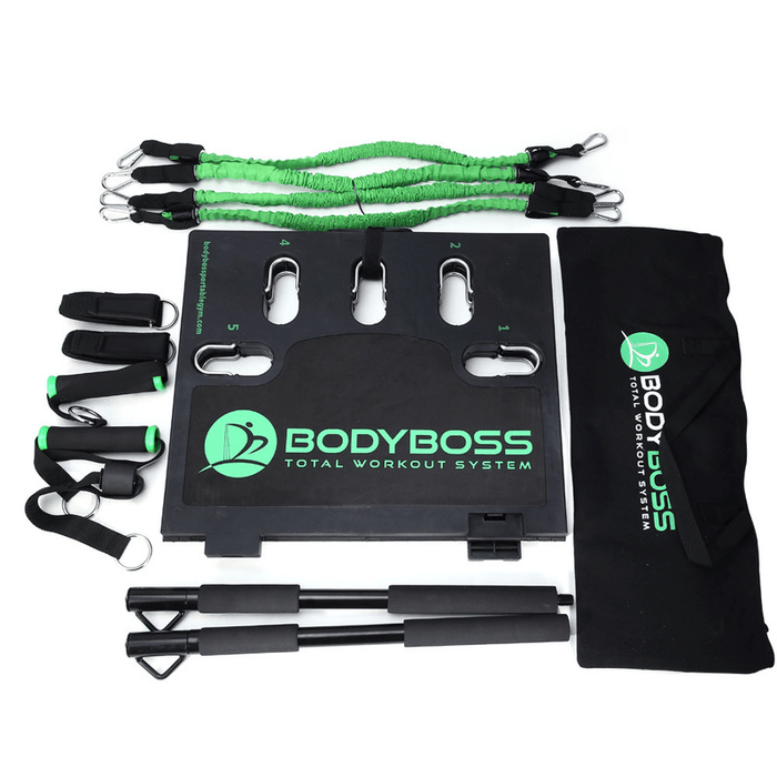 BODYBOSS 2.0 Multi-Function Resistance Bands Portable Push-Up Board Fitness Equipment Accessories