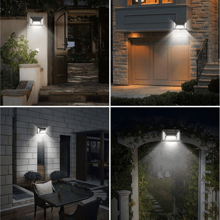 316LED 3000LM Solar Garden Light Motion Sensor Waterproof Wall Lamp for Garden Patio Outdoor Light