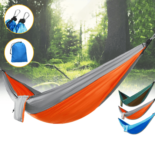 Ipree® Double Person Hammock Nylon Swing Hanging Bed Outdoor Camping Travel Max Load 300Kg