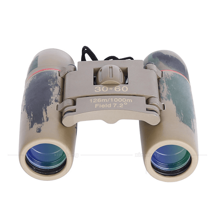 Ipree® 30X60 Camouflage Blue Coated Folding Binocular HD Portable Telescope 126M/1000M