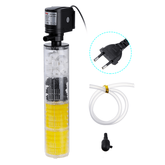 3 in 1 12/18/25/35/40W Aquarium Water Internal Pump Submersible Fish Tank Filter Pump