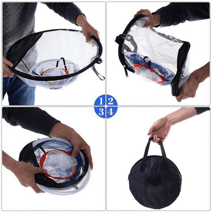 Golf Chipping Practice Net Folding Golf Training Net Sport Golf Cages Net with Turf Golf Training Net